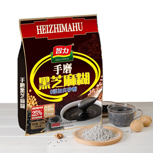 智力手磨黑芝麻糊无蔗糖中老年