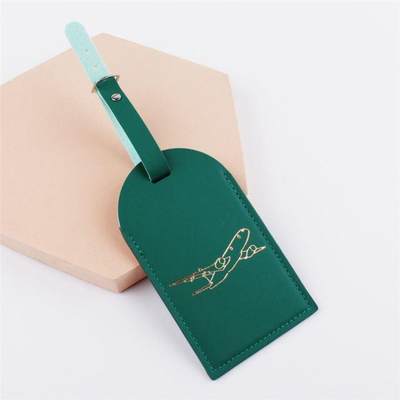 Travel Accessories Aircraft PU Leather Luggage Tag 行李牌