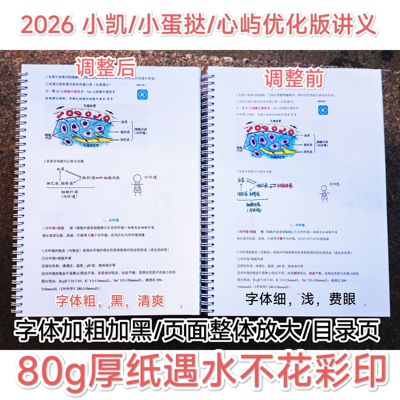 代打印2026考研TT师兄填空讲义心屿跟课笔记思维导图西医综合考研