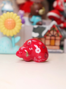 寄居蟹替换壳DIY手工圣诞节定制手绘壳海螺贝壳宠物用品桌面摆件