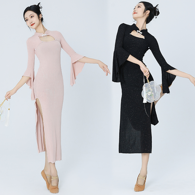 演出服国庆旗袍舞蹈民族风长裙