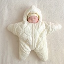 婴儿包被秋冬加厚宝宝外出抱被可爱派大星连体衣分腿睡袋保暖爬服