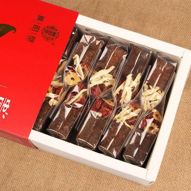 买1送1谯韵堂红糖姜茶大姨妈红枣茶黑糖姜枣茶盒装茶360g气血养生