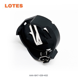 Lotes AAA-BAT-029-K02 通用电池座CR2032 CR2025纽扣带焊脚 现货