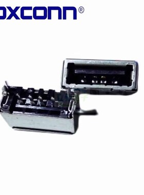 Foxconn/富士康UB0112C-V1-4F直插4PIN USB2.0接口连接器A型母座