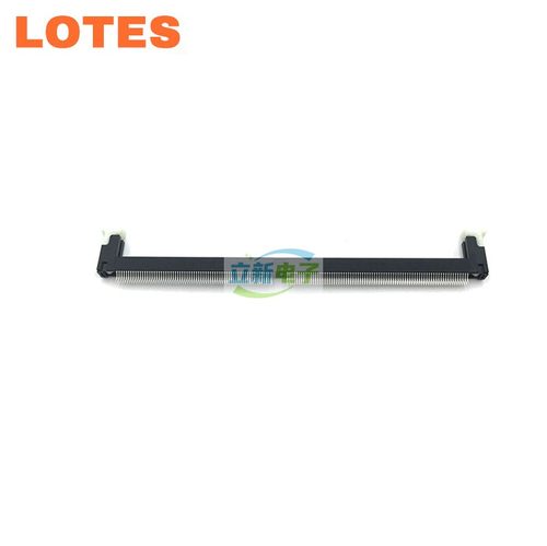 LOTES得意ADDR0242-P001C台式电脑DDR4内存插槽卡槽288PIN 夹板式