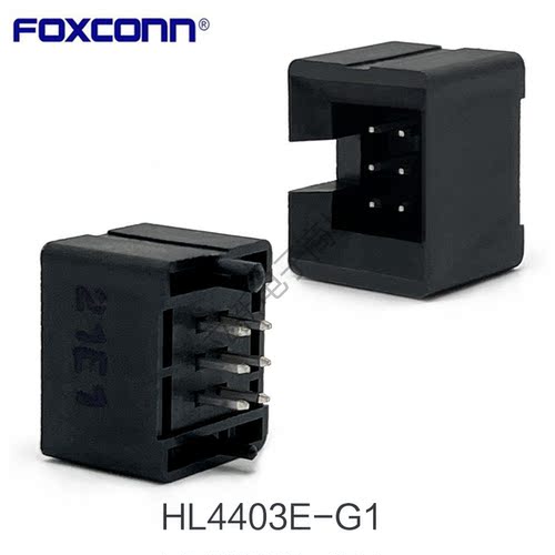 Foxconn富士康HL4403E-G1风扇接口直立式2*3PIN 2.54PICH原装正品