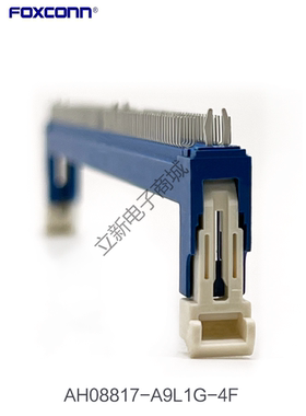 原装富士康AH08817-A9L1G-4F立式插针DDR4内存卡槽288PIN蓝体白耳
