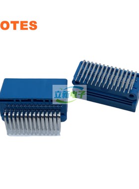 LOTES AAUS01CP2-028K02 汽车BMS 28P公头蓝色 连接器