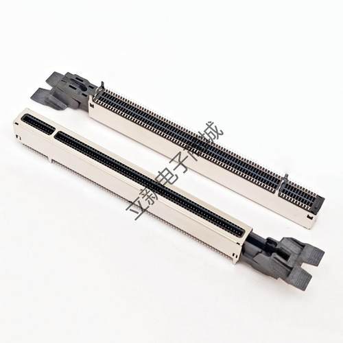Pcie Gen4.0 164Pin 旋转无屋檐SMT带屏蔽壳 大耳扣