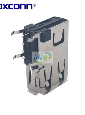 Foxconn/富士康 UB3119C-4SR1-4F 侧插翻边USB2.0 接插件 反方向