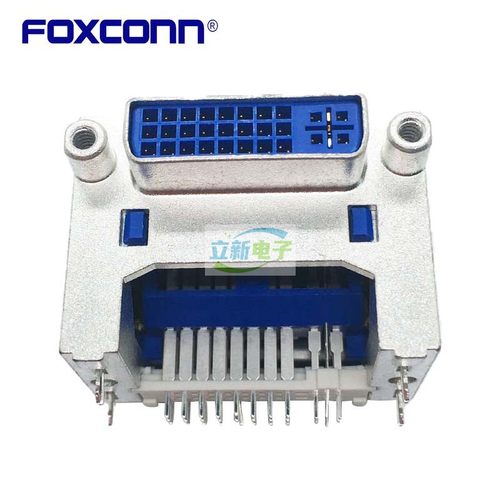 Foxconn/富士康 QH11121-DAHF-4F 架高DVI连接器 29PIN插座 现货