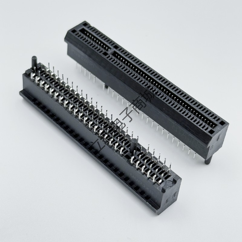 原装正品 PCIE显卡插槽卡槽 98PIN X8插槽 黑色不开口 现货可直拍