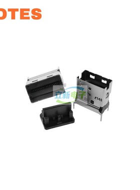 LOTES连接器SFF-8654 4X直立型母座SlimSAS 38P 180度 808004939