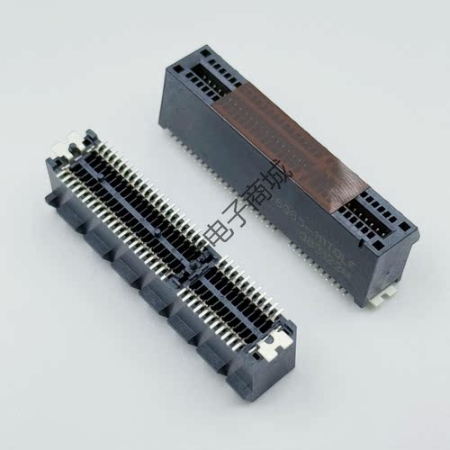 FCI连接器10146065-111T0LF 64POS 卡边缘母头2排 1mm黑色镀金