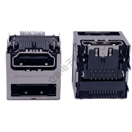 LOTES原装 双层输入输出接口 HDMI+DP 20PIN 全包高速传输母座