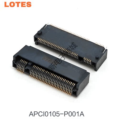 LOTES得意APCI0105-P001A NGFF接口M.2 67PIN 4.2H B-KEY SSD插座