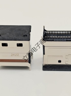 安费诺U10DH3822002T SFF-8654 4X立式母座SAS 38PIN 镀金30U现货