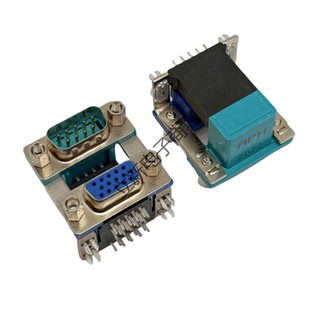 G17H2022314C1EU 双层DB9公+DB15母座叠层 双层D-USB 上蓝下绿