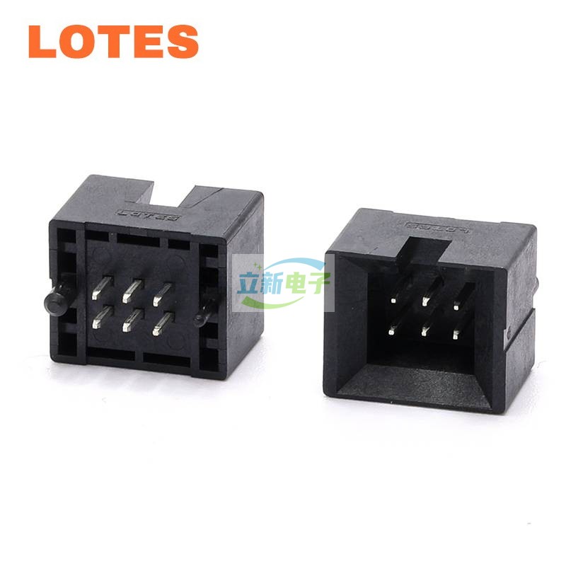 LOTES ABA-WAF-050 风扇接口6PIN直立式 带防呆替代富士康HL4403E