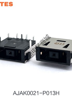 AJAK0021-P013H DC POWER JACK 卧式黑色板上型 16.5A 联想方口