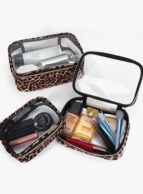 化妆包女便携式小轻便款大容量防水透明化妆品收纳出差旅行洗漱包