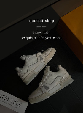 KAPIIT专柜同款/限时下架~白水泥新色厚底运动休闲板鞋女情侣款小