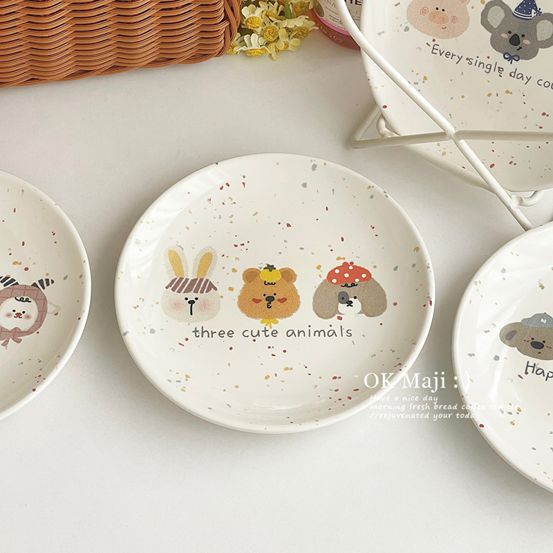 in风可爱陶瓷下午茶小碟子