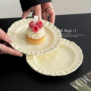 6寸盘子家用菜盘漂亮餐具高颜值早餐点心盘下午茶蛋糕甜品小碟子