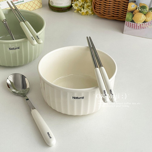 陶瓷个人专用碗筷套装