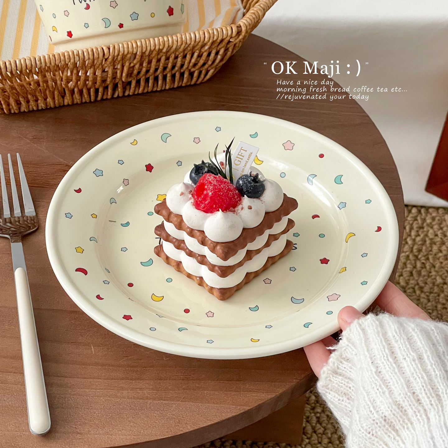 特别好看的早餐盘子家用菜盘高颜值蛋糕碟子下午茶水果甜品点心盘,餐饮具,盘,淘宝优惠券,粉丝福利购,淘宝优惠卷