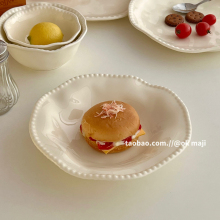 高级感碗碟套装家用ins风餐具陶瓷创意西餐早餐盘子酸奶碗水果盘