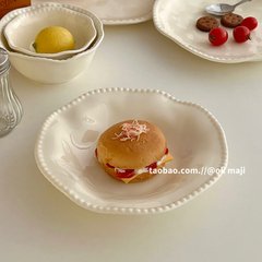 高级感碗碟套装家用ins餐具陶瓷菜盘早餐盘子水果盘酸奶小碗汤碗