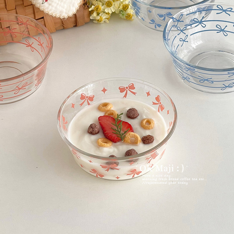 高颜值水果酸奶碗ins风餐具玻璃甜品碗轻奢高级感燕麦碗麦片碗,餐饮具,碗,淘宝优惠券,粉丝福利购,淘宝优惠卷