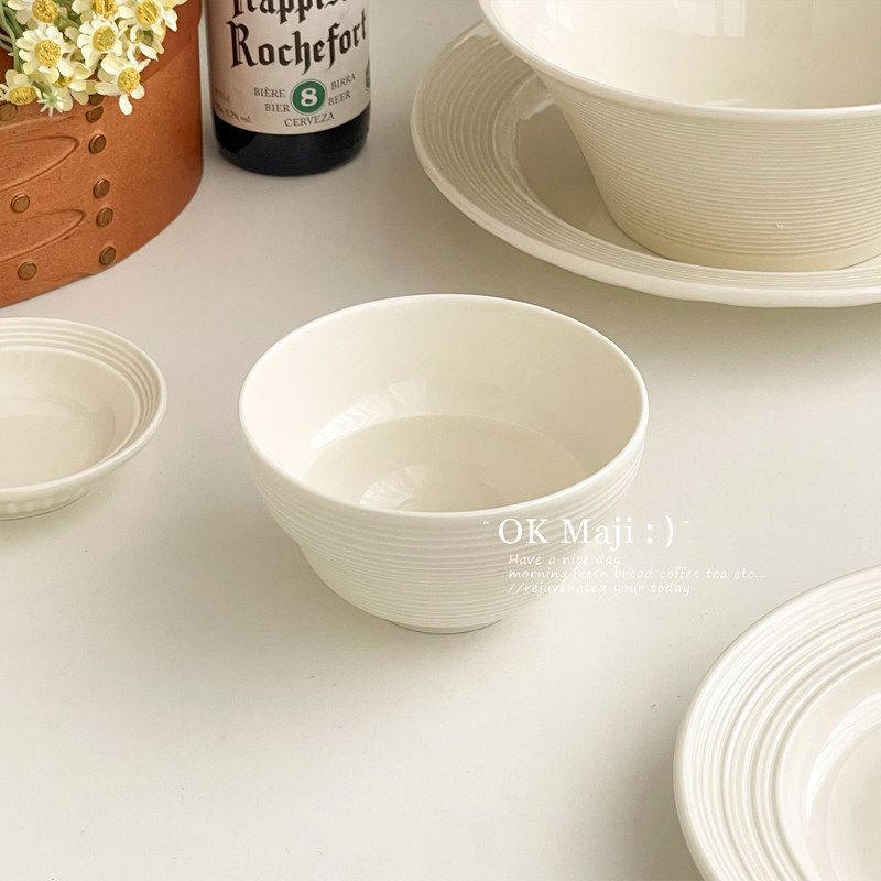 轻奢高级感米饭碗韩式家用陶瓷吃饭碗沙拉碗面碗精致漂亮的饭碗,餐饮具,碗,淘宝优惠券,粉丝福利购,淘宝优惠卷