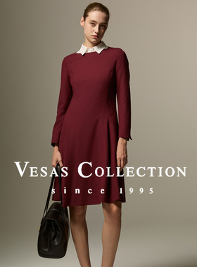 Vesas Collection D1282原创设计师品牌 中长款连衣裙女