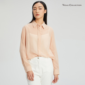 vesascollection B0685法式复古优雅 长袖衬衫
