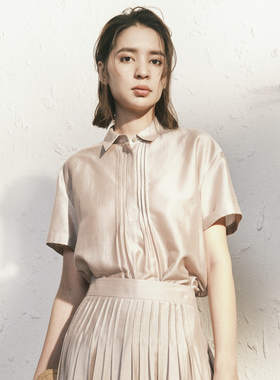 vesas collection B0921 复古短袖设计感 衬衫