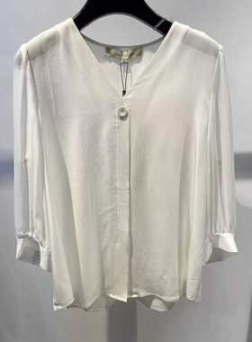 vesas collection B0988 法式风格简约真丝衬衣