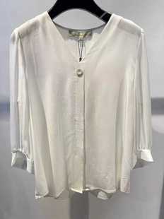 风格 vesas 法式 B0988 简约真丝衬衣 collection