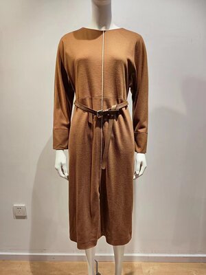 通勤H型羊毛纯色腰带显瘦