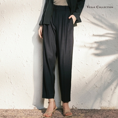 Vesas Collection唯尚女装复古直筒高腰显瘦气质长裤VS221T132717