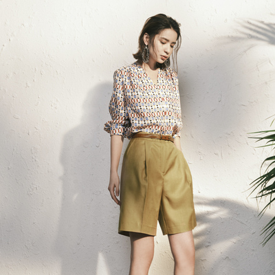 VESASCOLLTION通勤长袖桑蚕丝