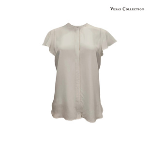 法国桑蚕丝柔韧骨感无袖 衬衫 专柜正品 唯尚女装