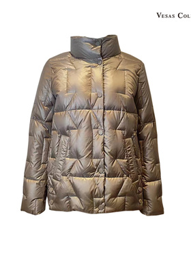 【唯尚女装直播间】霍尔多巴吉白鹅绒高级感羽绒服气质修身外套