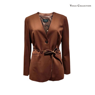 J1043 老钱风意大利手工西装 vesascollection唯尚女装 西服上衣经典