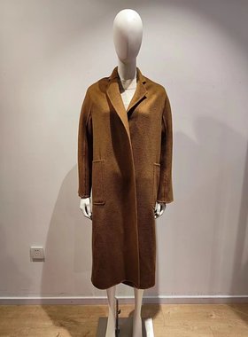 vesas collection唯尚女装经典顶配大衣双面呢羊毛大衣外套C1306