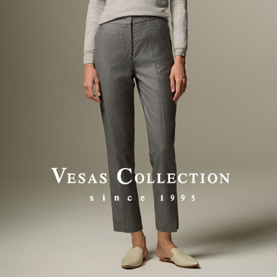 唯尚高腰通勤休闲ves单裤