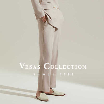 VesasCollection燕麦色通勤女裤