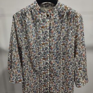 白底印花艺术品女士衬衫 唯尚女装 特别 衬衫 VS252B1002D21 夏季